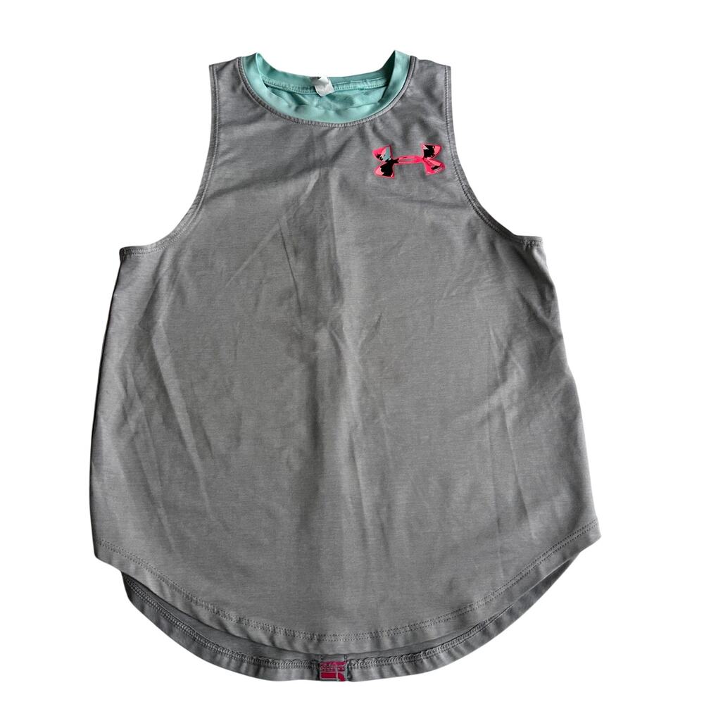 Under Armour Youth small Gray Athletic Tee Tank